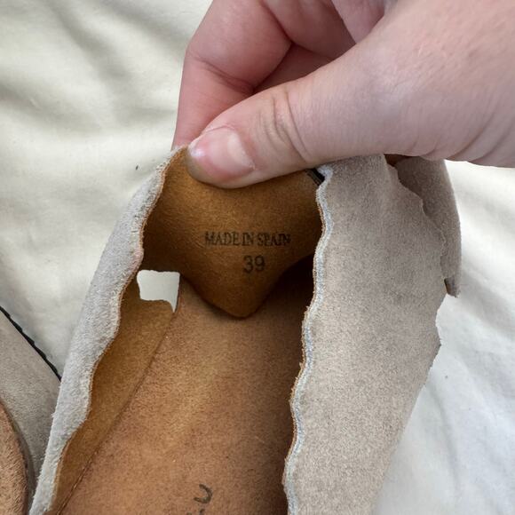 CHOCOLAT BLU Open Toe Wedge Heel Size 39 casual spring cross detail - Picture 5 of 5